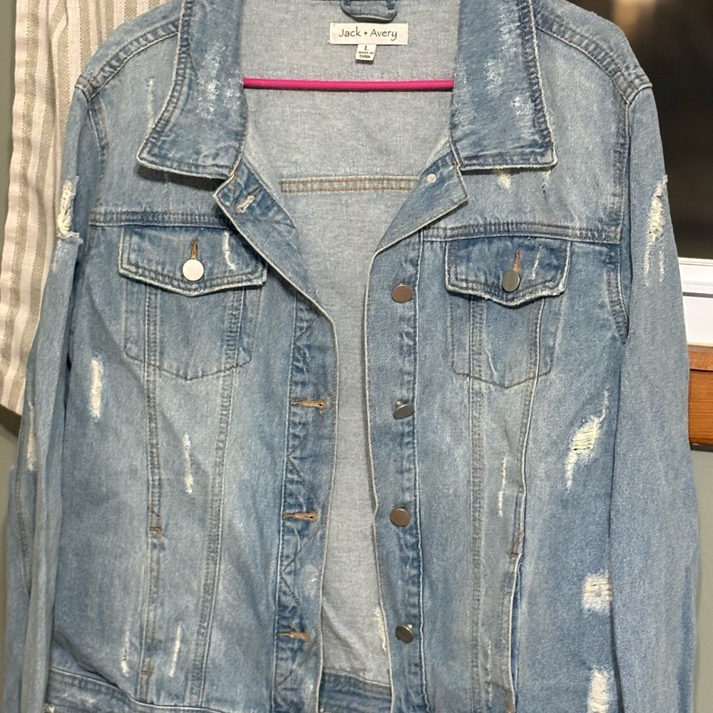 Distressed Denim Jacket